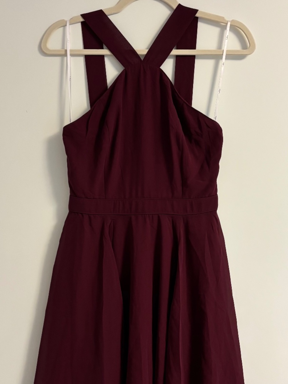 Lulus burgundy halter dress
